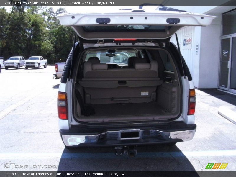 Summit White / Tan/Neutral 2003 Chevrolet Suburban 1500 LT