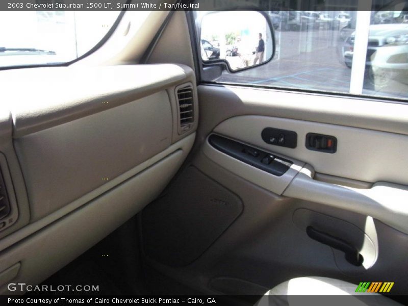 Summit White / Tan/Neutral 2003 Chevrolet Suburban 1500 LT