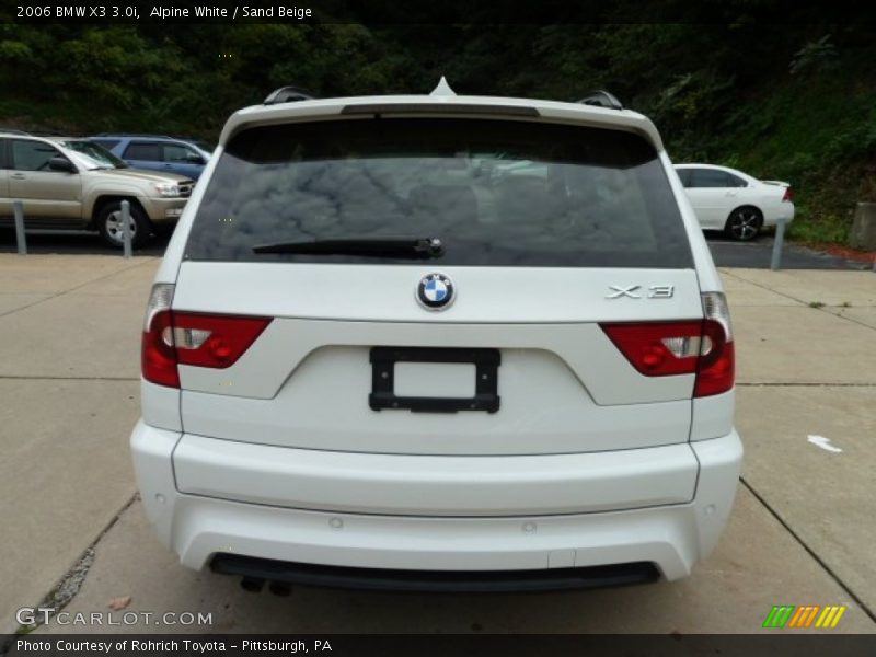 Alpine White / Sand Beige 2006 BMW X3 3.0i