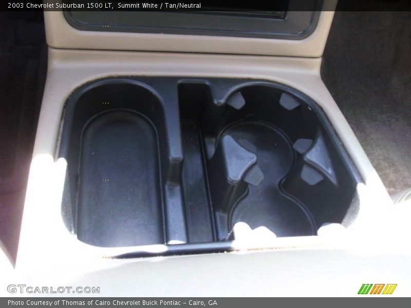 Summit White / Tan/Neutral 2003 Chevrolet Suburban 1500 LT