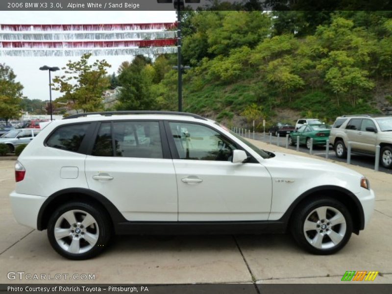 Alpine White / Sand Beige 2006 BMW X3 3.0i