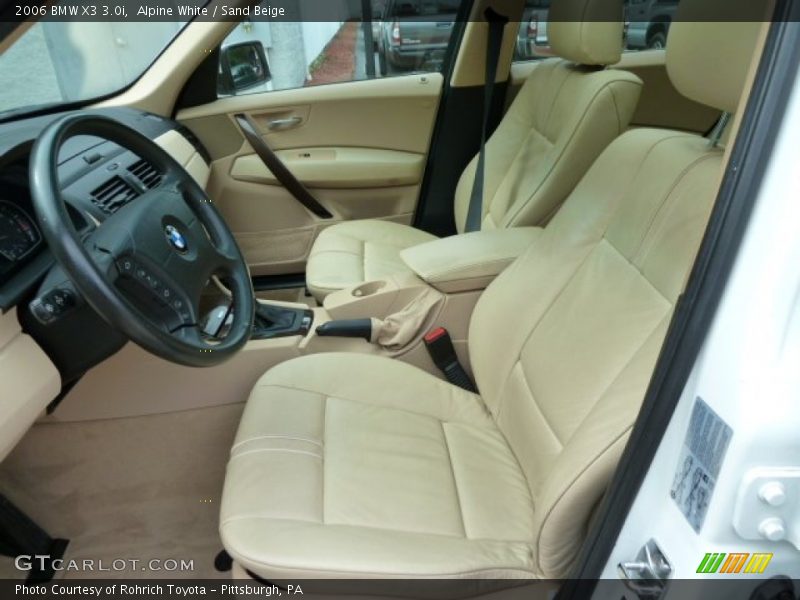 Alpine White / Sand Beige 2006 BMW X3 3.0i