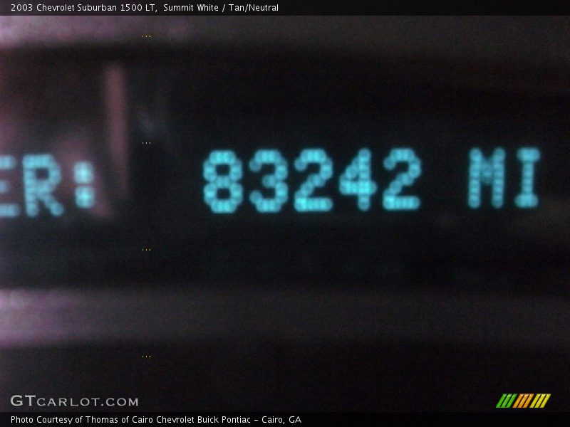 Summit White / Tan/Neutral 2003 Chevrolet Suburban 1500 LT