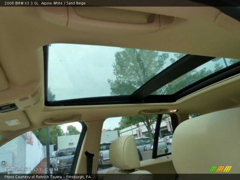 Alpine White / Sand Beige 2006 BMW X3 3.0i