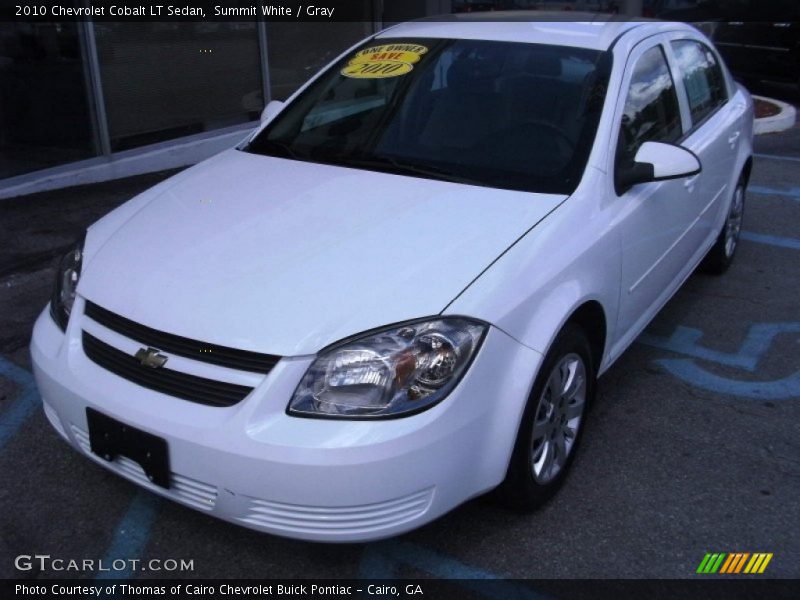 Summit White / Gray 2010 Chevrolet Cobalt LT Sedan