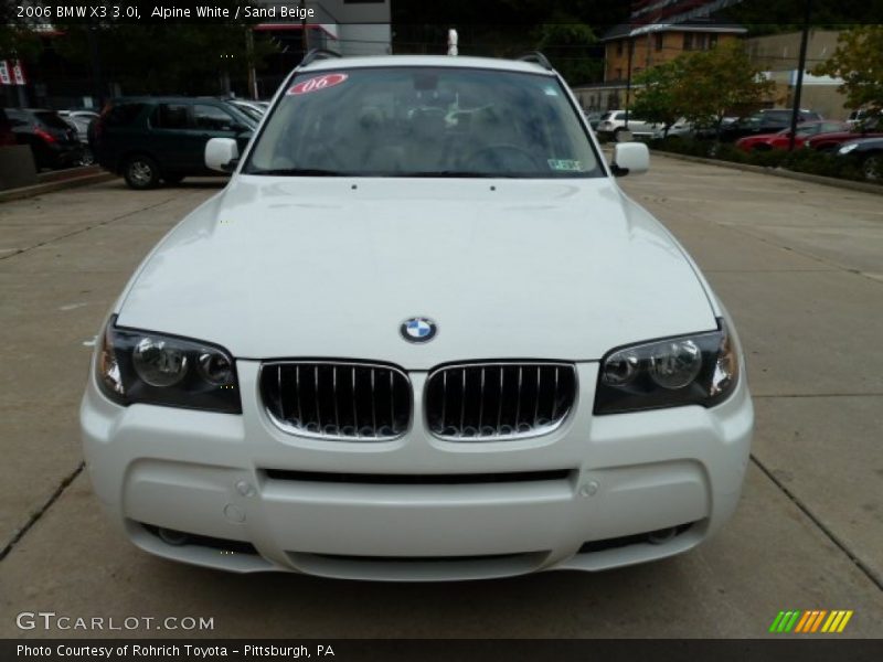 Alpine White / Sand Beige 2006 BMW X3 3.0i