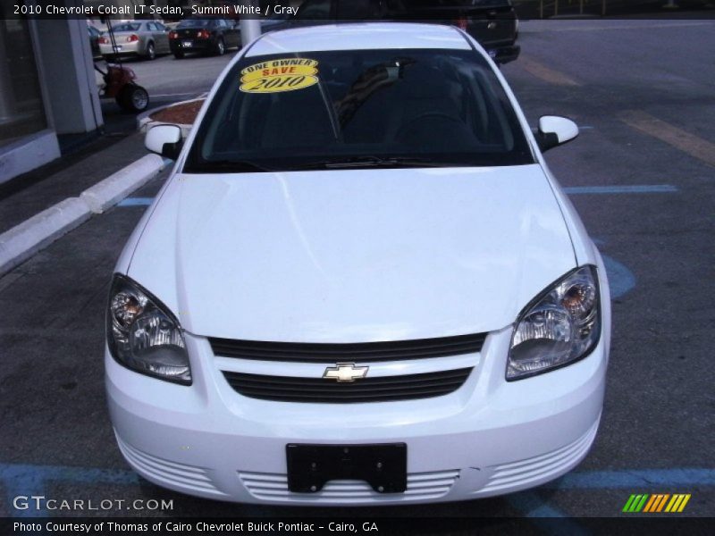 Summit White / Gray 2010 Chevrolet Cobalt LT Sedan