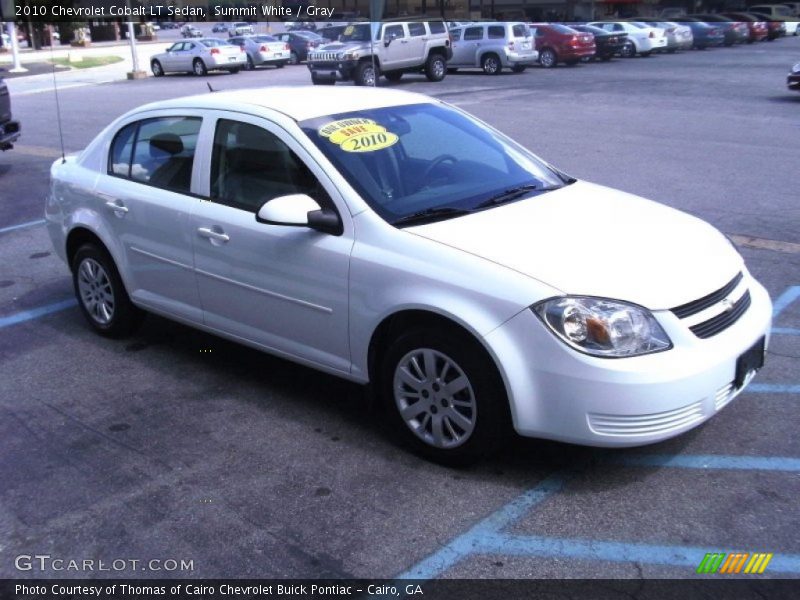 Summit White / Gray 2010 Chevrolet Cobalt LT Sedan