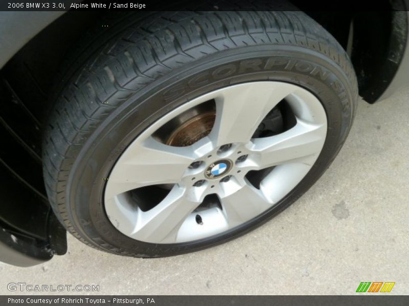 Alpine White / Sand Beige 2006 BMW X3 3.0i