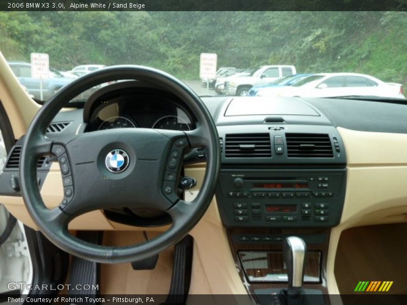 Alpine White / Sand Beige 2006 BMW X3 3.0i