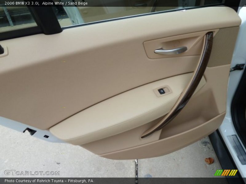 Alpine White / Sand Beige 2006 BMW X3 3.0i