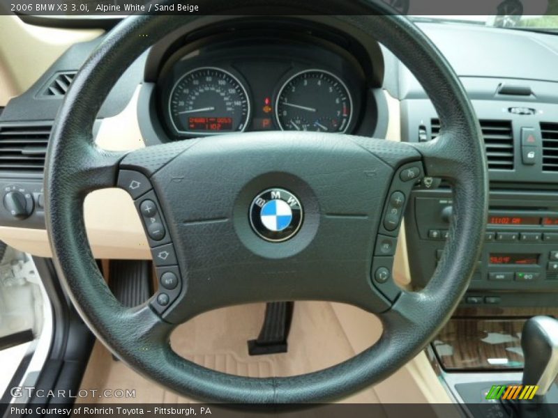 Alpine White / Sand Beige 2006 BMW X3 3.0i