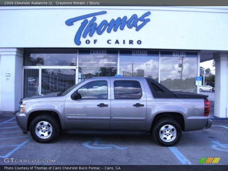 Graystone Metallic / Ebony 2009 Chevrolet Avalanche LS