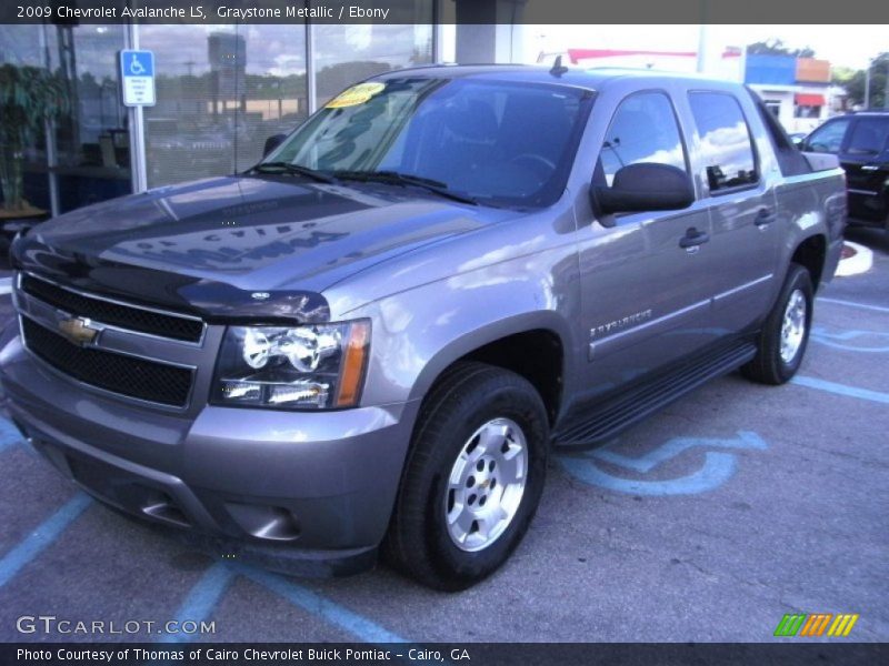 Graystone Metallic / Ebony 2009 Chevrolet Avalanche LS