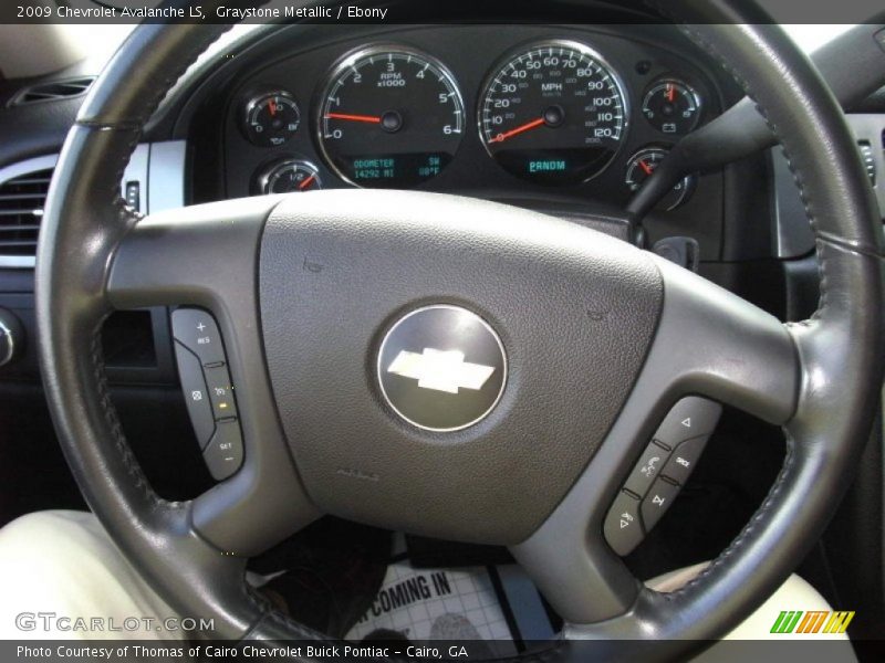 Graystone Metallic / Ebony 2009 Chevrolet Avalanche LS
