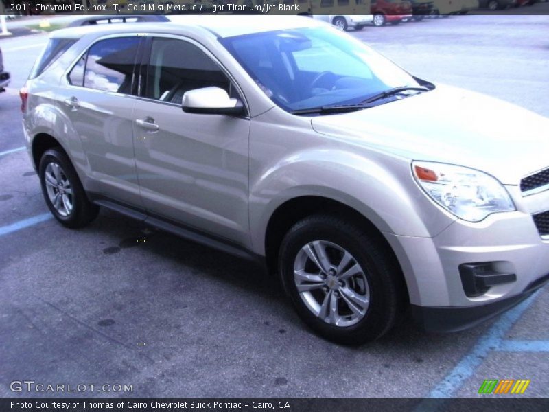Gold Mist Metallic / Light Titanium/Jet Black 2011 Chevrolet Equinox LT