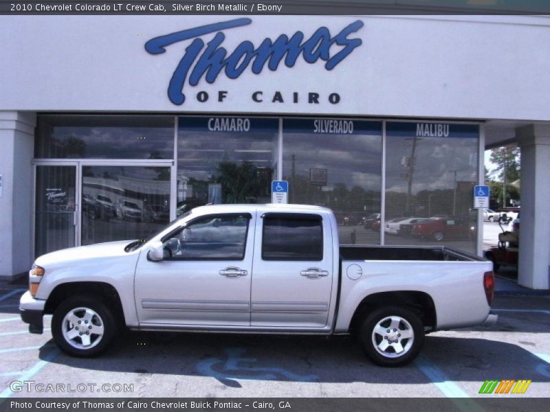 Silver Birch Metallic / Ebony 2010 Chevrolet Colorado LT Crew Cab
