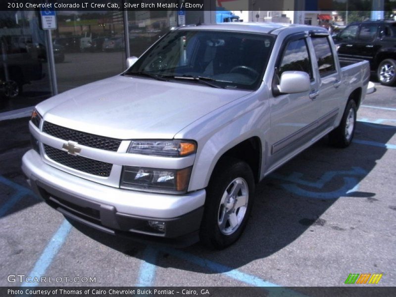 Silver Birch Metallic / Ebony 2010 Chevrolet Colorado LT Crew Cab