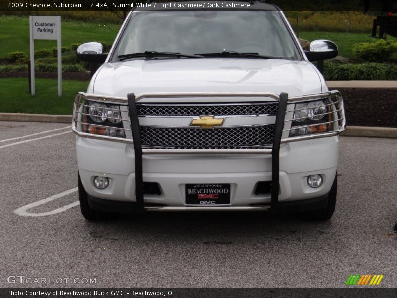 Summit White / Light Cashmere/Dark Cashmere 2009 Chevrolet Suburban LTZ 4x4