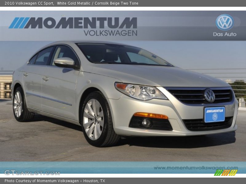 White Gold Metallic / Cornsilk Beige Two Tone 2010 Volkswagen CC Sport
