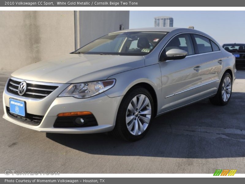 White Gold Metallic / Cornsilk Beige Two Tone 2010 Volkswagen CC Sport