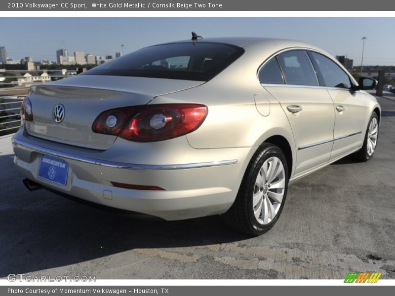 White Gold Metallic / Cornsilk Beige Two Tone 2010 Volkswagen CC Sport