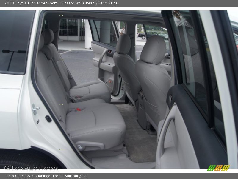 Blizzard White Pearl / Sand Beige 2008 Toyota Highlander Sport