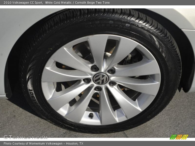 White Gold Metallic / Cornsilk Beige Two Tone 2010 Volkswagen CC Sport
