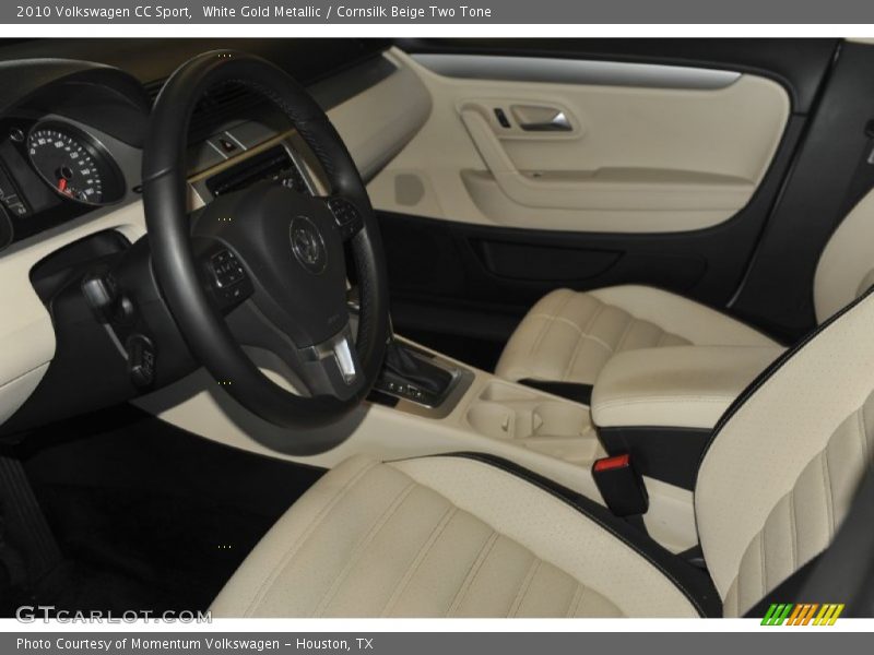 White Gold Metallic / Cornsilk Beige Two Tone 2010 Volkswagen CC Sport