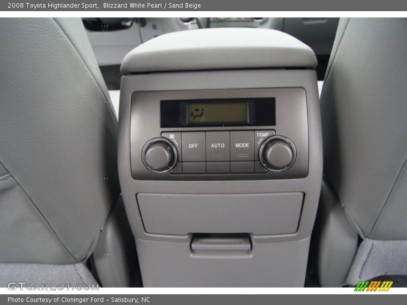 Blizzard White Pearl / Sand Beige 2008 Toyota Highlander Sport