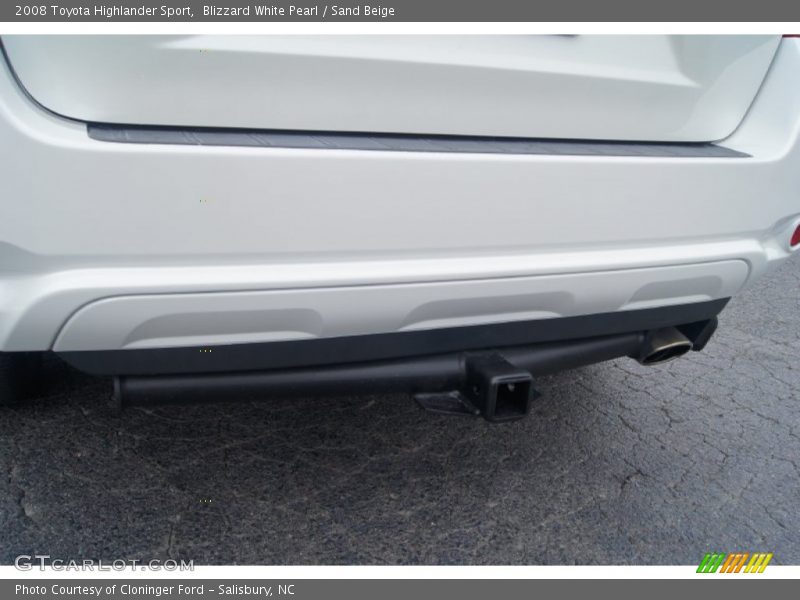 Blizzard White Pearl / Sand Beige 2008 Toyota Highlander Sport