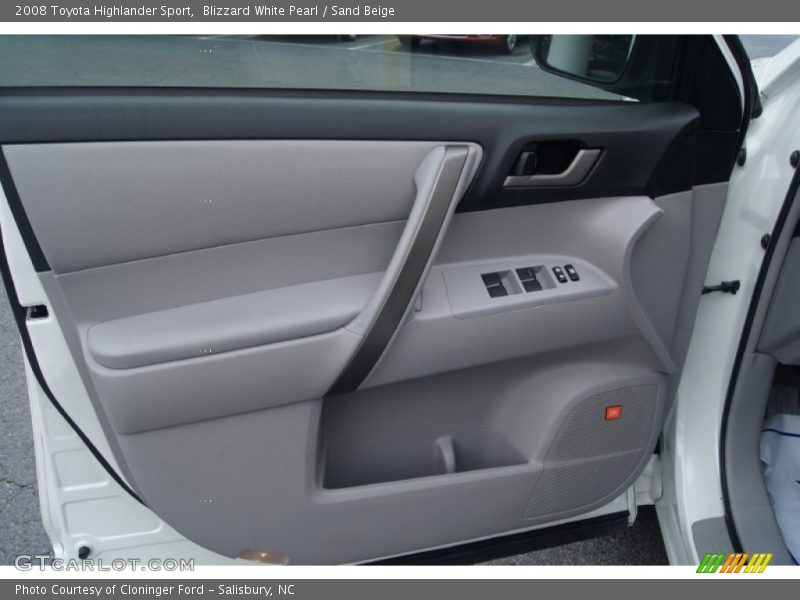 Blizzard White Pearl / Sand Beige 2008 Toyota Highlander Sport