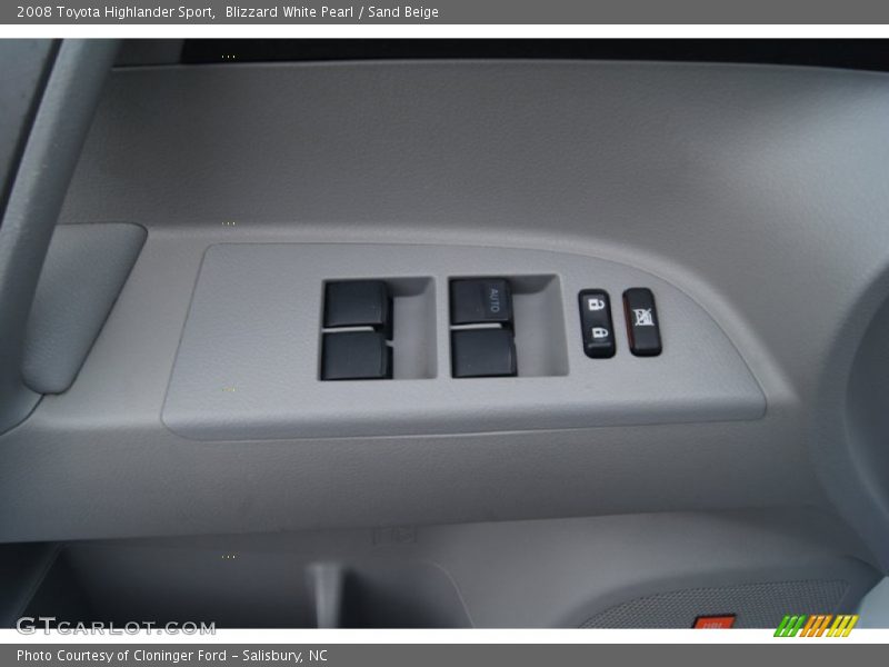 Blizzard White Pearl / Sand Beige 2008 Toyota Highlander Sport