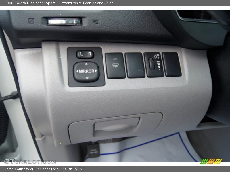 Blizzard White Pearl / Sand Beige 2008 Toyota Highlander Sport