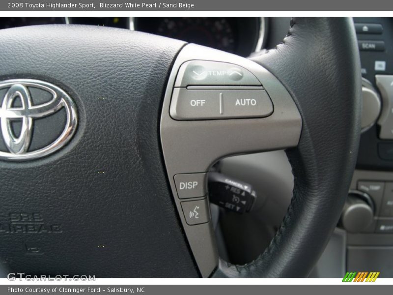 Blizzard White Pearl / Sand Beige 2008 Toyota Highlander Sport