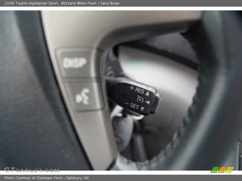 Blizzard White Pearl / Sand Beige 2008 Toyota Highlander Sport