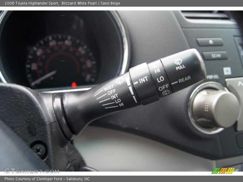 Blizzard White Pearl / Sand Beige 2008 Toyota Highlander Sport