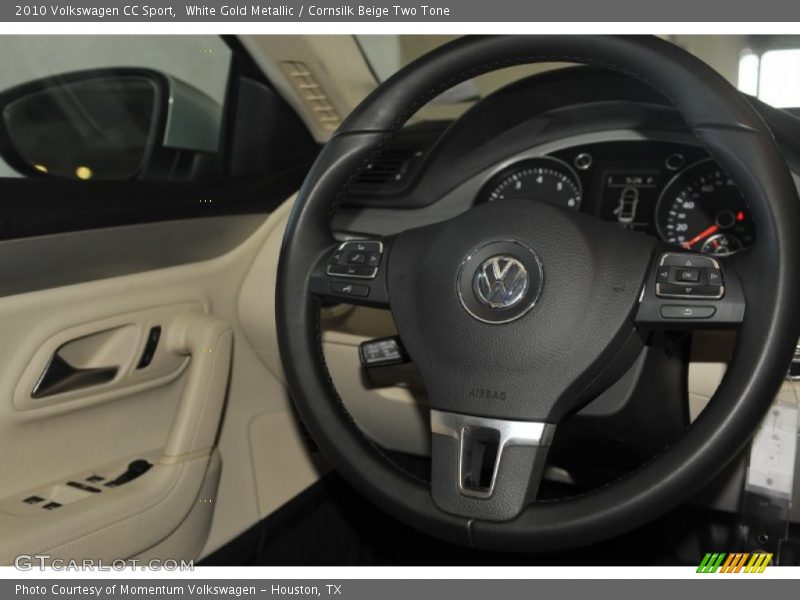 White Gold Metallic / Cornsilk Beige Two Tone 2010 Volkswagen CC Sport
