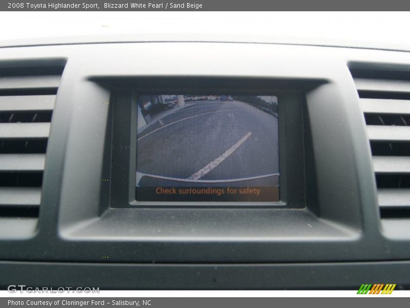 Blizzard White Pearl / Sand Beige 2008 Toyota Highlander Sport