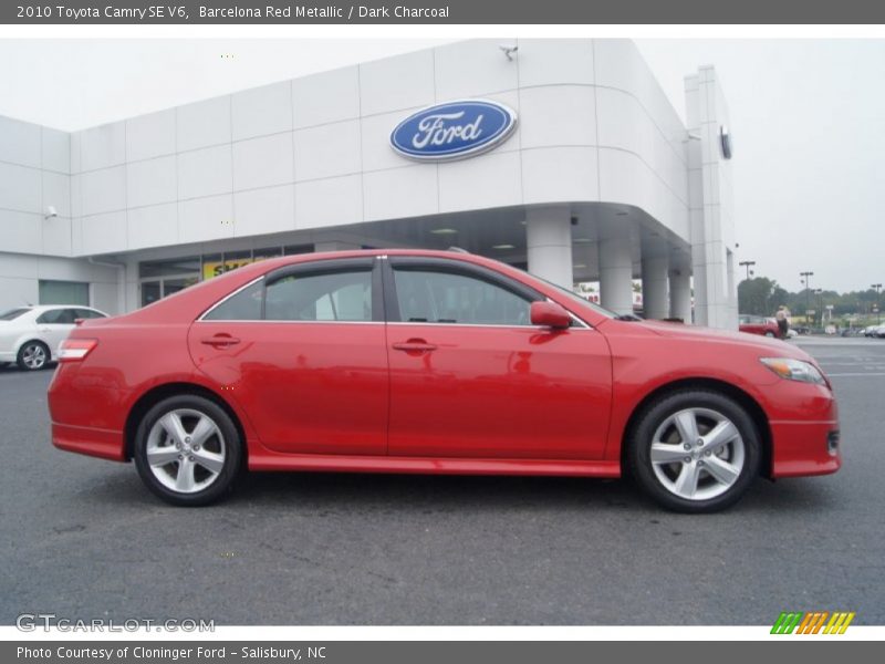 Barcelona Red Metallic / Dark Charcoal 2010 Toyota Camry SE V6