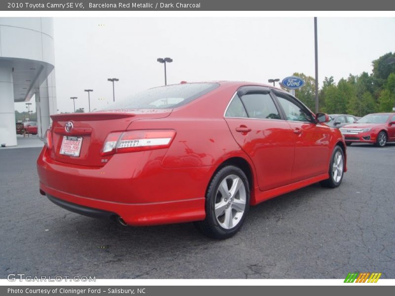 Barcelona Red Metallic / Dark Charcoal 2010 Toyota Camry SE V6