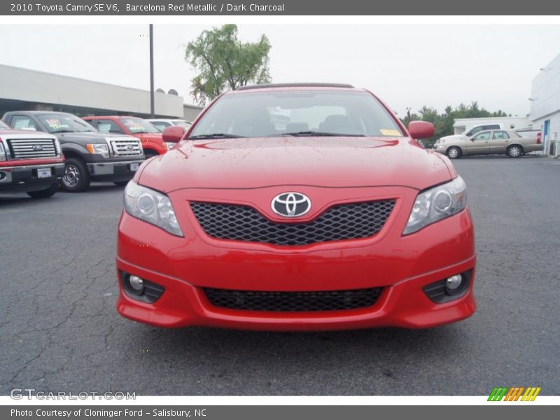 Barcelona Red Metallic / Dark Charcoal 2010 Toyota Camry SE V6