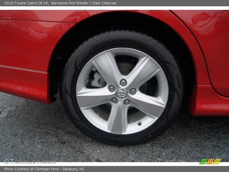 Barcelona Red Metallic / Dark Charcoal 2010 Toyota Camry SE V6