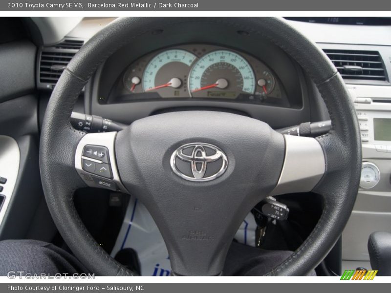 Barcelona Red Metallic / Dark Charcoal 2010 Toyota Camry SE V6