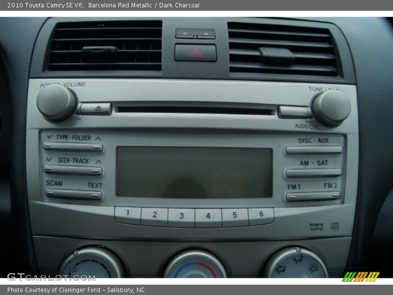 Barcelona Red Metallic / Dark Charcoal 2010 Toyota Camry SE V6