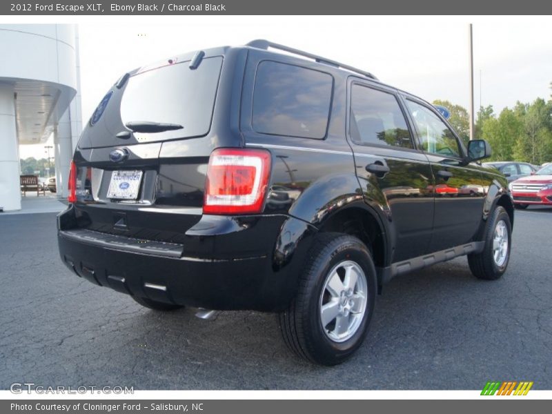Ebony Black / Charcoal Black 2012 Ford Escape XLT