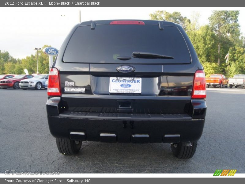 Ebony Black / Charcoal Black 2012 Ford Escape XLT