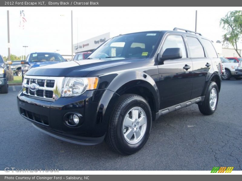 Ebony Black / Charcoal Black 2012 Ford Escape XLT