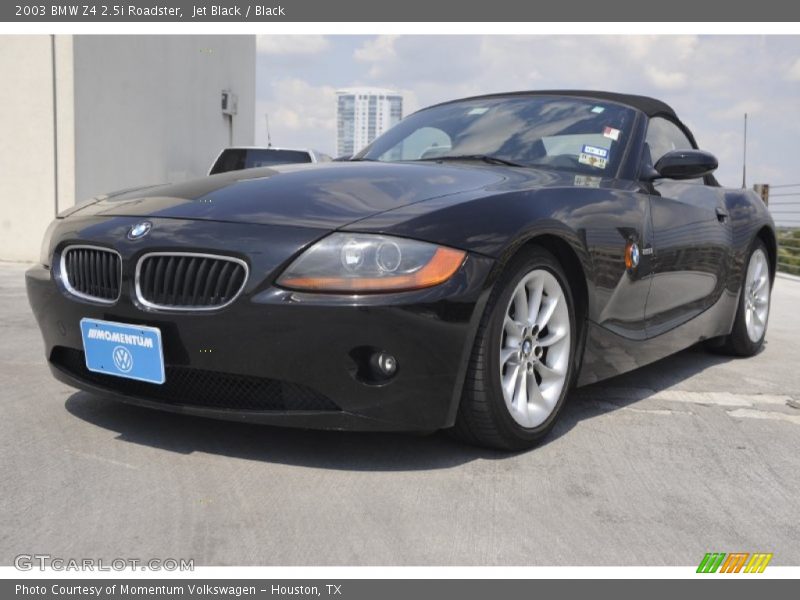 Jet Black / Black 2003 BMW Z4 2.5i Roadster