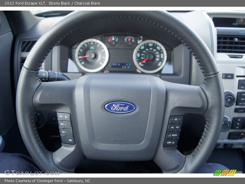 Ebony Black / Charcoal Black 2012 Ford Escape XLT